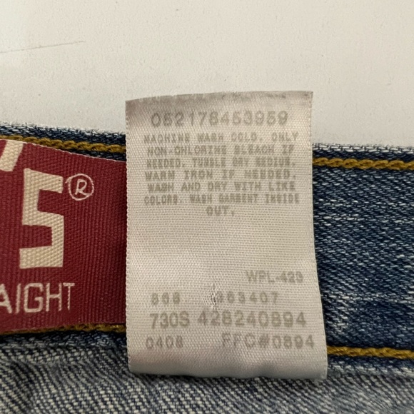 Levi's Boys 514 Straight Denim Jeans Blue Size 12R - Picture 9 of 17